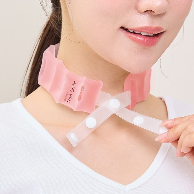 블루필 아이스쿨링 가볍고 편한 넥쿨러 컴포트, 핑크, 1개