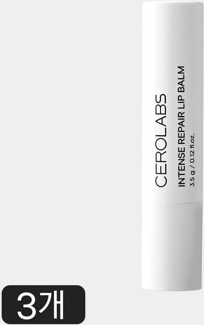 세로랩스 인텐스 리페어 립밤, 3개, 3.5g, 무향