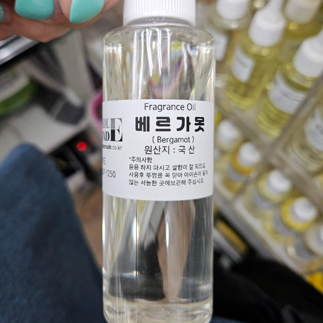 [캔들메이드]국산 프레그런스 오일 100ml, 베르가못, 1개
