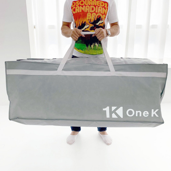 [원케이 / 싱글~킹사이즈] 토퍼 라텍스 메모리폼 매트리스 이불 보관 가방, 슈퍼싱글/싱글 (가로115cm 세로45cm), 1개