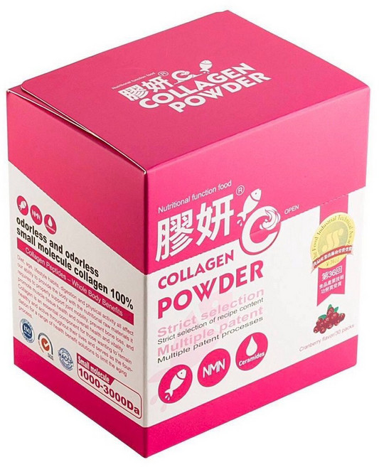 膠妍C 膠原蛋白粉 莓果口味 30包, 1個