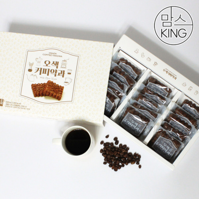 맘스킹 양양오색한과 촉촉/고소/부드러운 오색커피약과 선물세트, 2세트, 40g