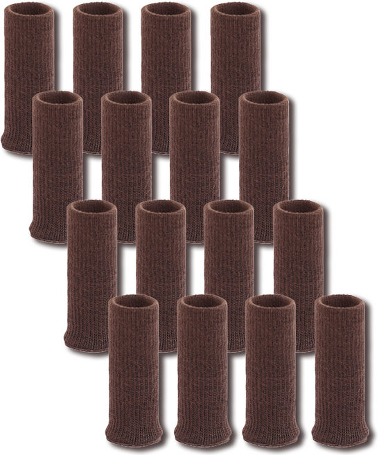 일상애착 의자 식탁 층간 소음방지 발커버 16P, 쫀쫀 브라운