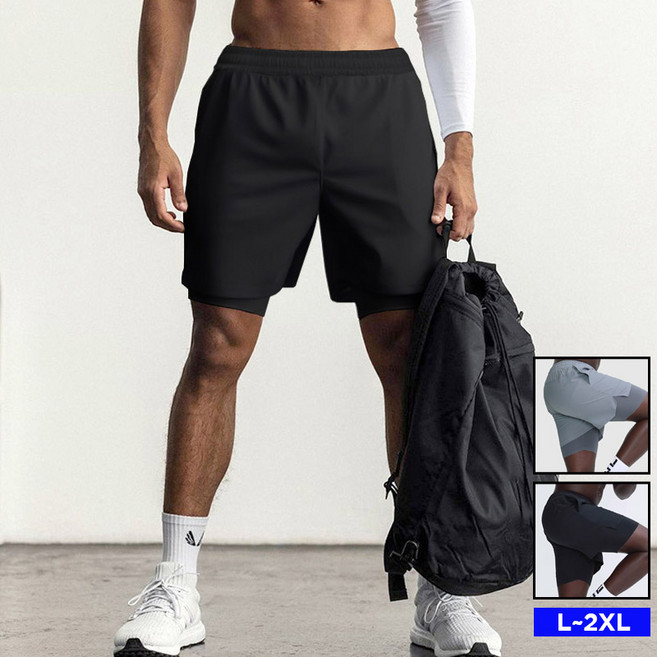 텐제로 남성 5부 반바지 러닝팬츠 반바지레깅스 경량 트레이닝팬츠