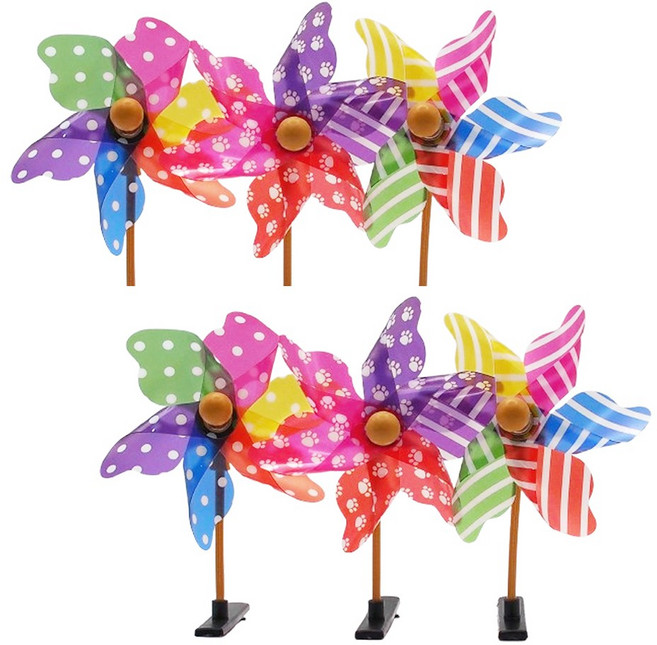 바람개비머리핀(12개입) 헤어악세서리 깜찍이머리핀