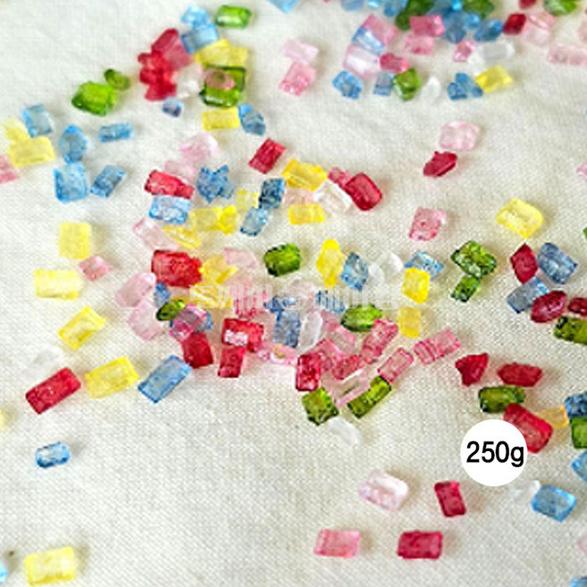 도깨비베이킹 크리스탈 레인보우 슈가 스프링클, 1개, 250g