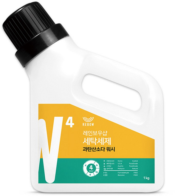 레인보우샵 과탄산소다 워시 세탁세제 본품, 1kg, 1개