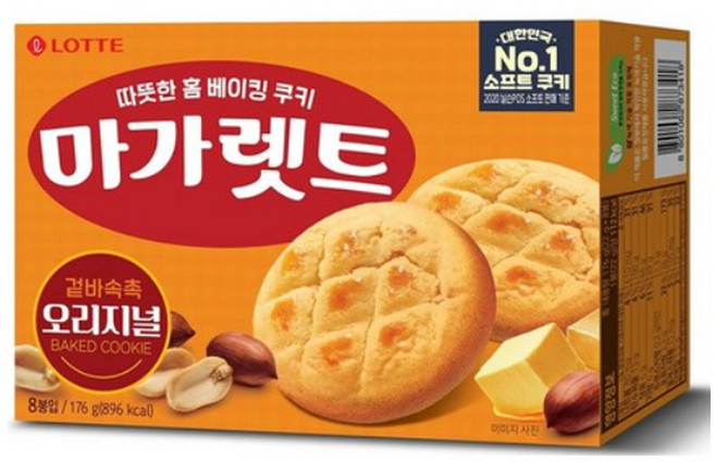 마가렛트 롯데제과 오리지널, 176g, 6개