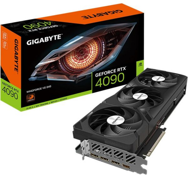 기가바이트 지포스 RTX 5090 게이밍 OC 32G 그래픽 카드 윈드포스 냉각 시스템 32GB 512비트 GDR7 NVIDIA 디스플레이포트 및 HDMI - 비디오 출력 인터, WINDFORCE, RTX 4090