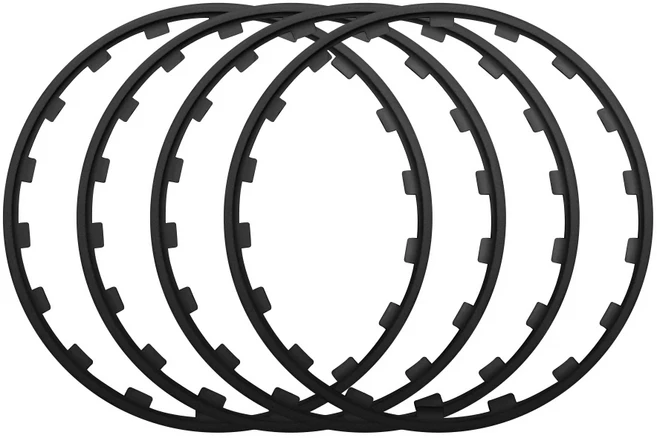 16/17/18/19/20inch 4pcs 범용 자동차 차량 휠 림 가장자리 보호기 링 타이어 가드 장식 스트립 테슬라