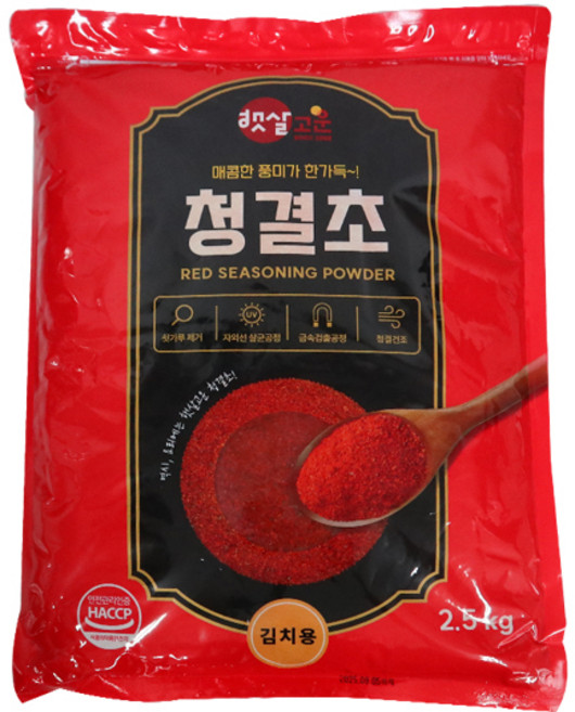 청양식품 햇살고운 청결초 김치용 고추가루2.5kg 1개, 2.5kg