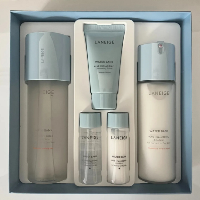 라네즈 워터뱅크 블루 히알루로닉 2 스텝 에센셜 중건성용 기초 2종, 1세트