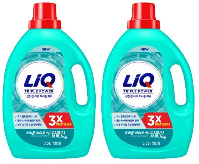 리큐 진한겔 딥클린 용기 일반 3.5L 2 jh유통, 1