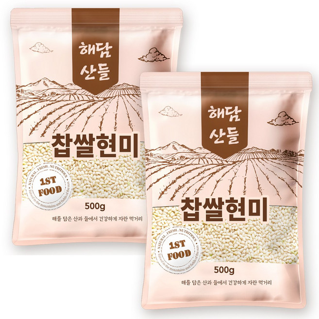 국산 찹쌀현미, 500g
