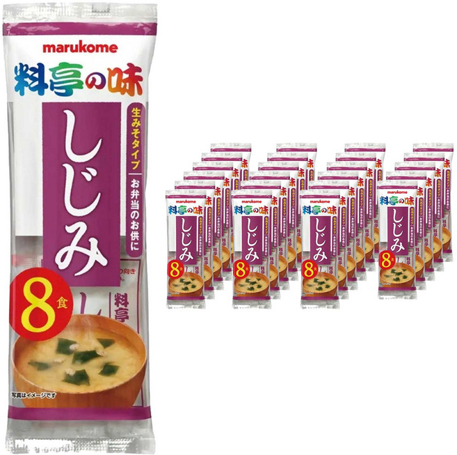마루코메 요정의 맛 바지락 생미소된장 타입 8개입, 24개