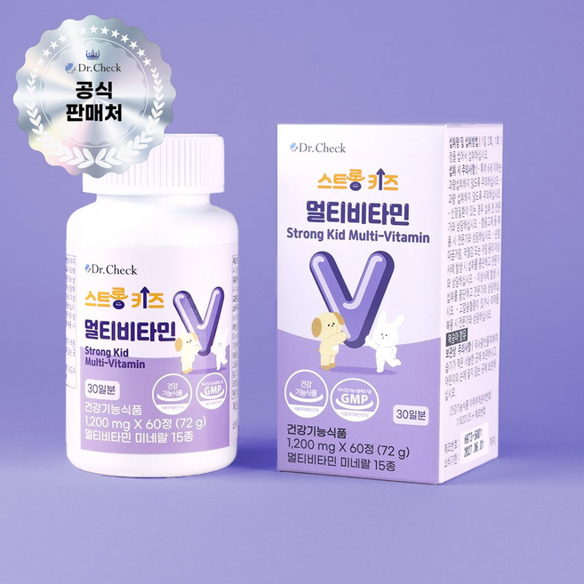 닥터체크 스트롱키즈 멀티비타민, 1박스, 60정