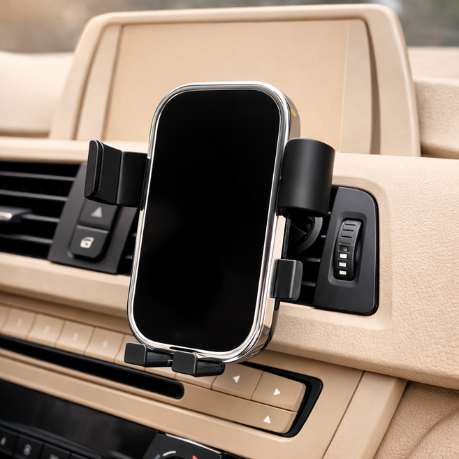 루마스 미끄럼방지 강력고정 차량용 휴대폰 거치대, 블랙, 1개