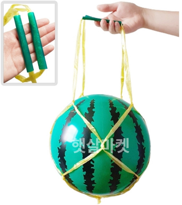 햇살마켓 수박끈 (비치볼 별도 수박망 포장용 수박받침대 ), 4. 대형 (손잡이O), 1개