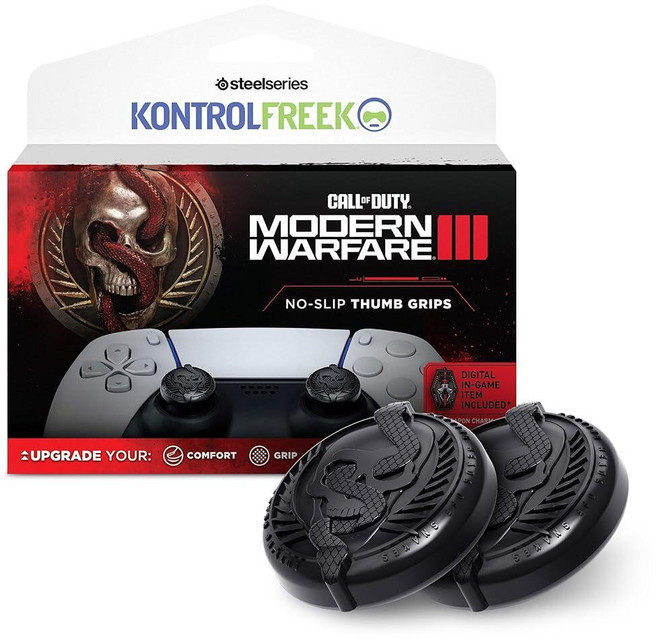 KontrolFreek Call of Duty: Modern Warfare III 미끄럼 방지 엄지 그립 | 플레이스테이션 4 (PS4) 플레이스테이션 5 (PS5) Xbo, KontrolFreek Call of Duty: Mod