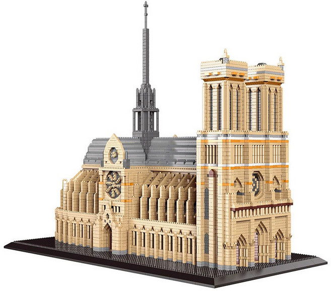 [알꿀밤-나노블럭-건축] PX특대형 파리 노틀담 대성당, 1개