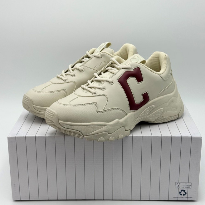 [백화점매장판] MLB 운동화 런닝화 빅볼청키 윈도우 클리블랜드 가디언즈 화이트 크림 3ASHBCW3N-45WHS