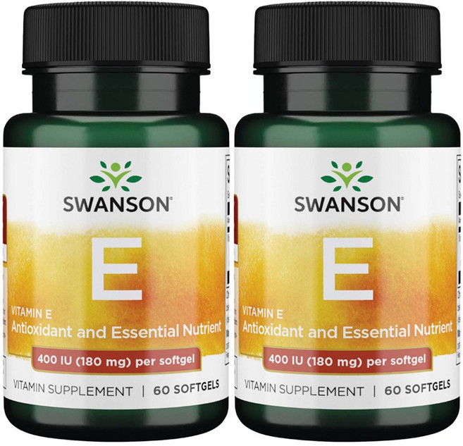 Swanson 斯旺森 維生素E軟膠囊 400IU, 60顆, 2罐