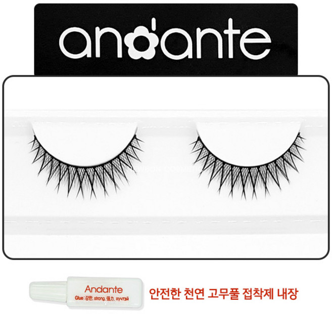 안단테 인조 속눈썹 K-MA1~X-UP, 1개, XOS
