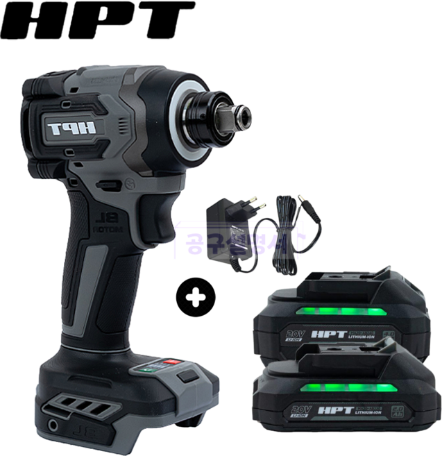 HPT 20V 마끼다호환 충전 임팩드릴 렌치 겸용 2Ah 4Ah 어댑터 충전기 세트 MA20-WD123, 1개