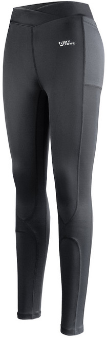 【A-MYZONE】X型護膝女款壓力褲 高彈萊卡 方便側口袋 瑜珈 登山跑步