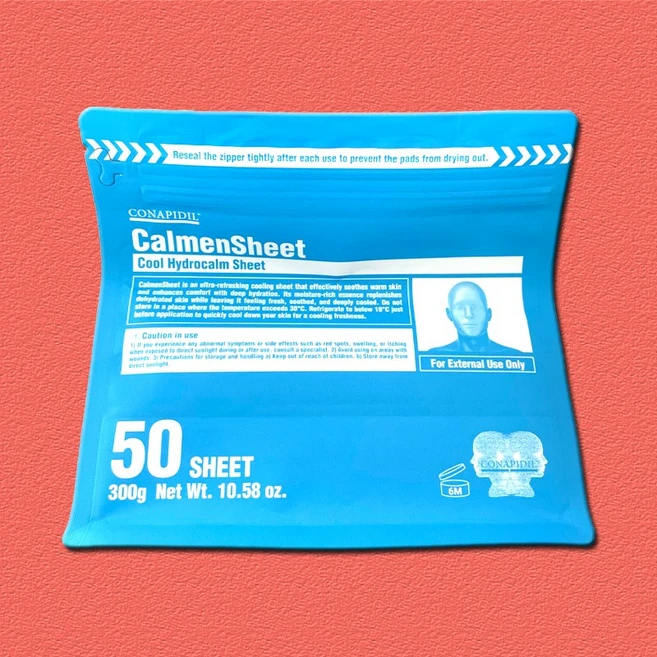 코나피딜 카멘시트 50매 쿨링 피부진정 밀착력 모공관리, 50개입, 1개 - 쿠팡