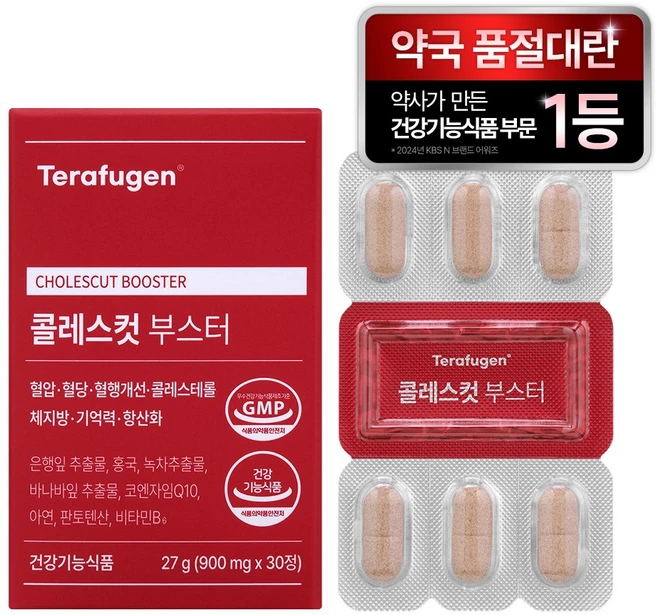 테라퓨젠 콜레스컷 부스터, 1박스, 30정 - 쿠팡