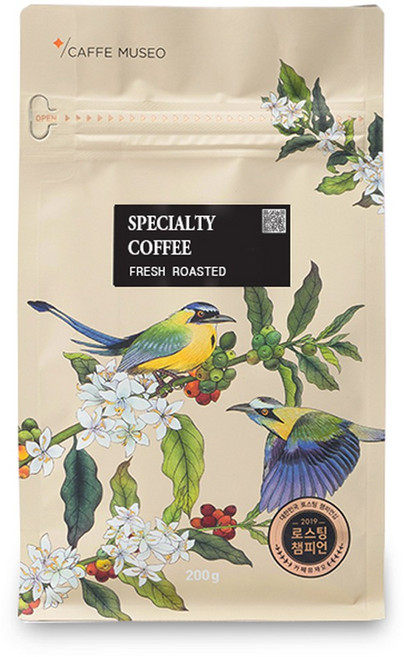 갓볶은 커피 카페뮤제오 예멘 모카 마타리 HACCP인증, 1개, 200g, 홀빈(분쇄안함)