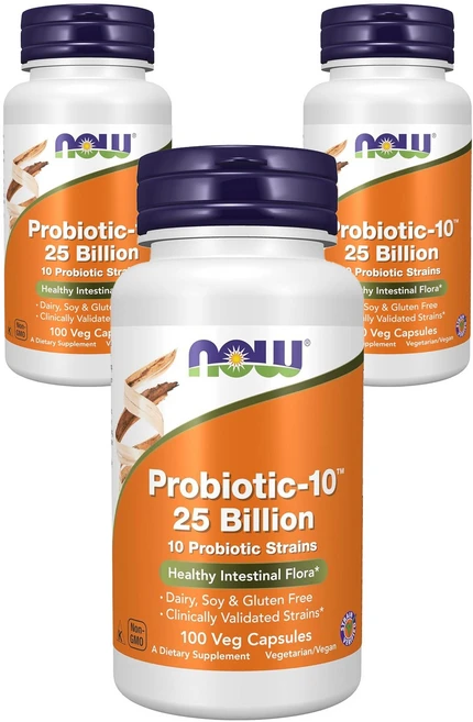 나우푸드 프로바이오틱-10 유산균 250억 베지 캡슐, 100정, 3개 - 쿠팡