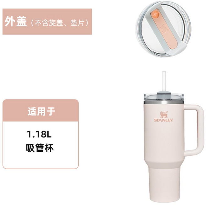 접이식 빨대컵 빨대 텀블러 액세서리 뚜껑 실링, 컵뚜껑 실리콘링만 빨대컵 1.18l 투명색상, 1개