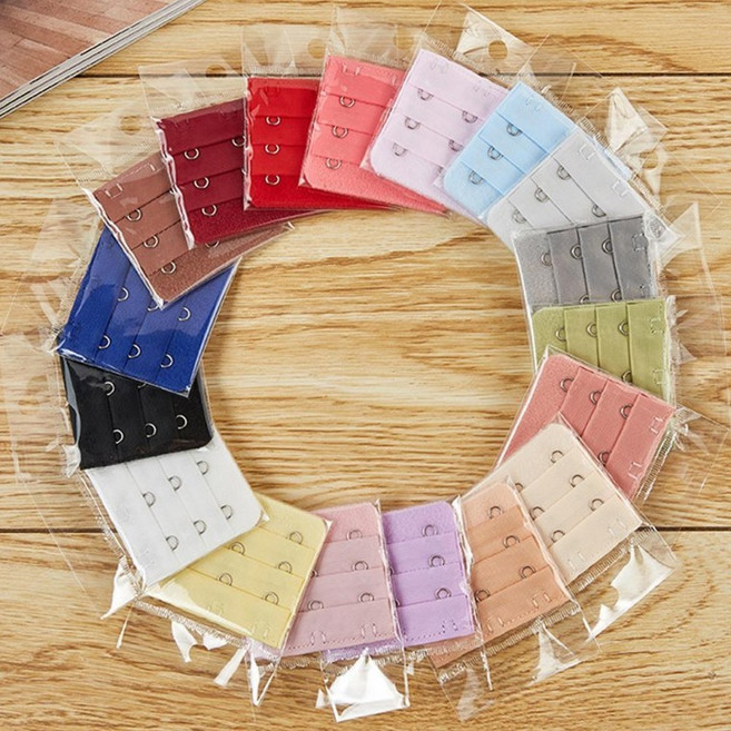 브래지어 연장 후크 3단 6색상