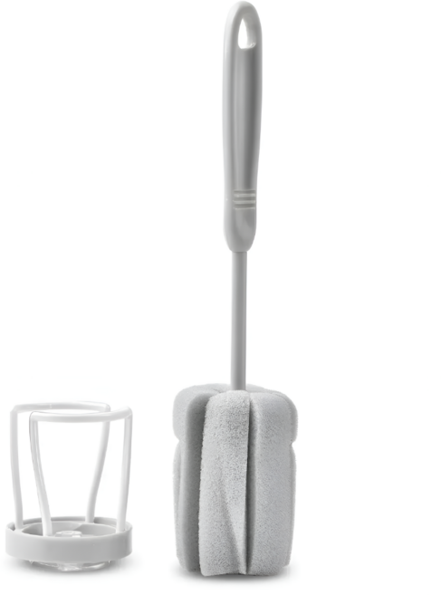 InLoop 세균노노 스탠딩 텀블러 브러쉬 병 세척솔, 1개, 그레이