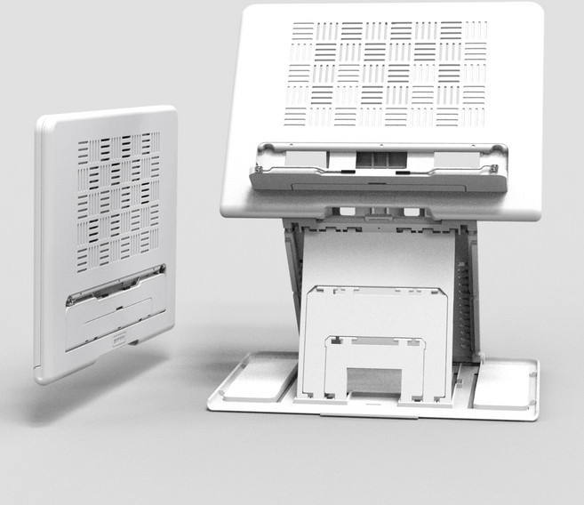 루시아 높이조절 휴대용 독서대, 화이트