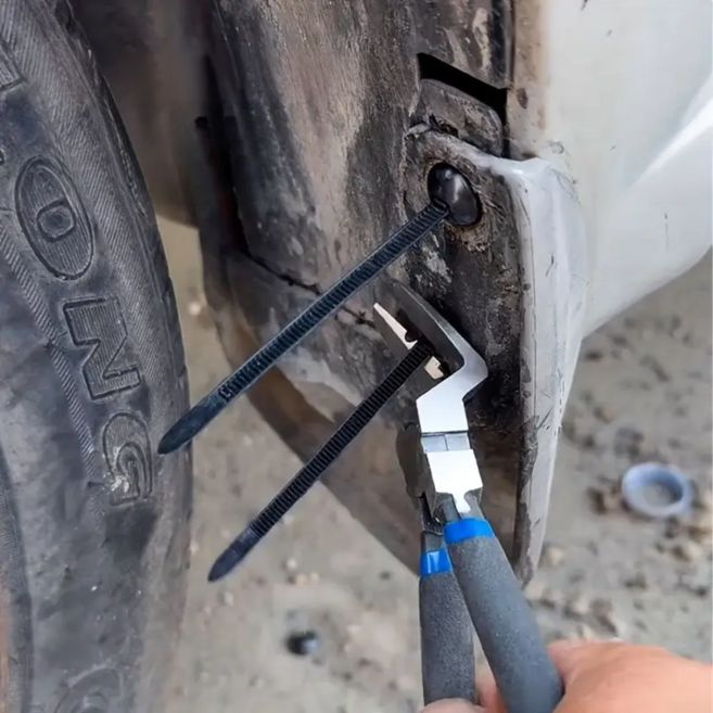 다용도 케이블타이 클립 고정 핀 자동차 범퍼 트렁크 교체용 나사 고정 클립 100P세트, 100개, 블랙