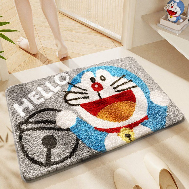 Doraemon 도라에몽 욕실 발매트, 40x60cm, 4