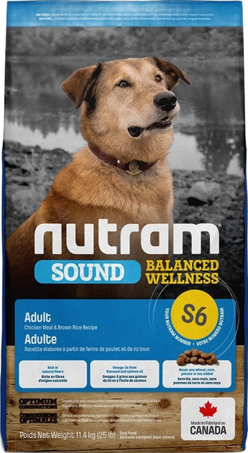 紐頓 Nutram S6 均衡健康系列 成犬狗飼料 2kg/11.4kg, 1個, 11.4kg, 雞肉+南瓜