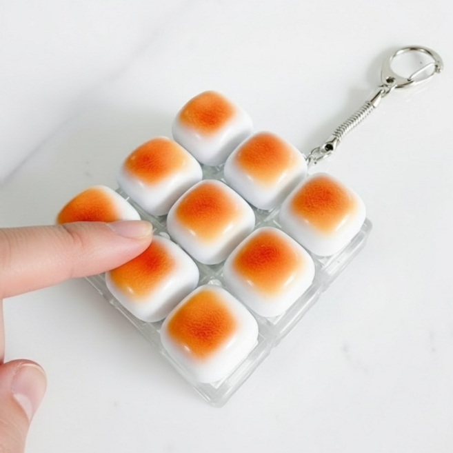 루닌 베이커리 딸깍이 키보드 키캡 키링, 베이커리 9구, 1개