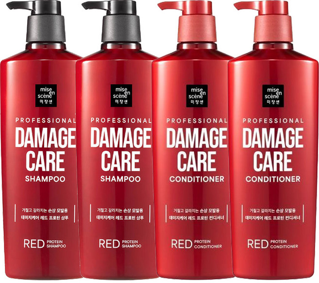 미쟝센 데미지케어 로즈프로틴(샴푸+린스) 680ml, 2세트