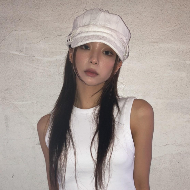 블루씨티 빈티지 컷팅 실버볼 군모 빵모자 캡 모자