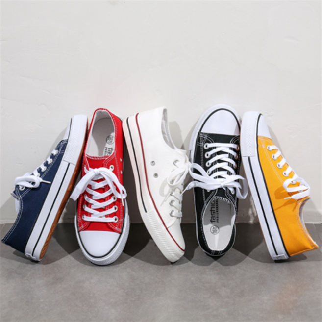 YAPOGI 헝겊신 남녀 커플 하이탑 캐주얼 로우탑 남 통기 학생화