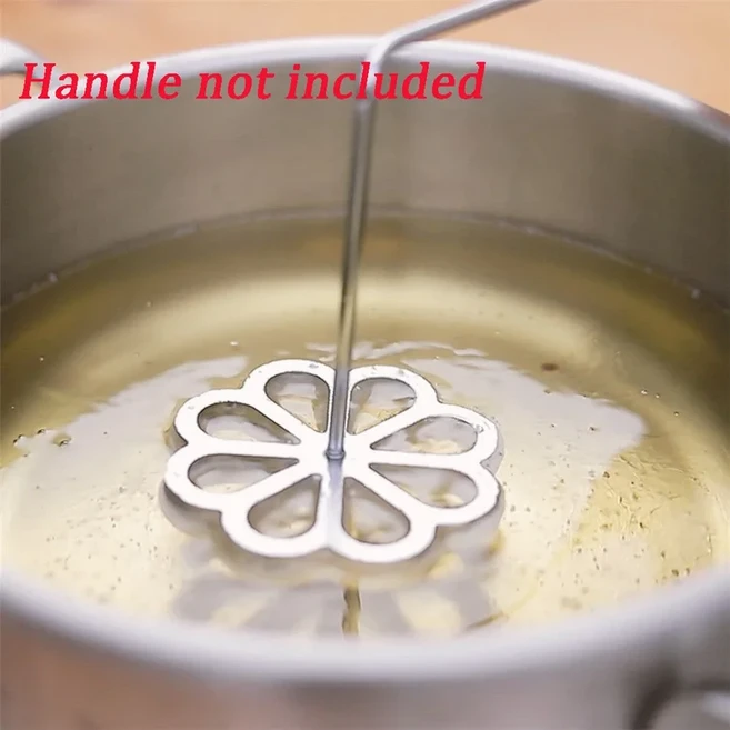 알루미늄 스웨덴 로제트 아이언 메이커 와플 팀베일 금형 깔때기 케이크 링 메이커 쿠키 베이킹 금형 부누, 07 1-just mold