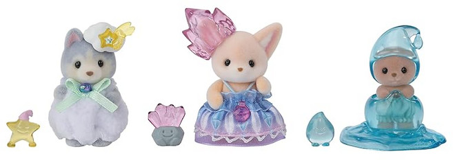 실바니아 패밀리 인형 요정숲의 신기한 아기세트 F-44ST 마크인증 3세이상 장난감 인형집 Sylvanian Families 에폭시사 EPOCH, 1개