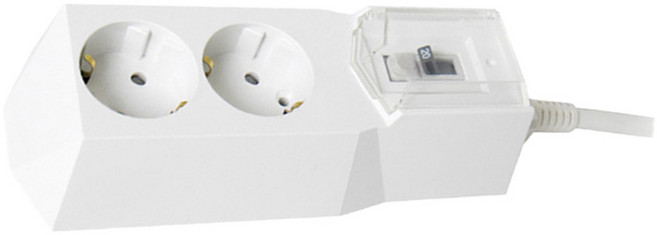 HD 2구 멀티탭 과부하차단 콘센트 전선 고용량 화이트 1.5m, 상세페이지참조, 1개, 150cm