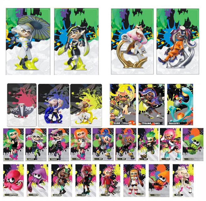 스플래툰 아미보 카드 23P 세트 후우카 만타로 우츠호, BIG27, 1개