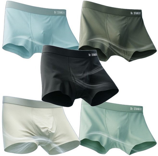 [남성팬티1위]닥터스탠바이 드로즈 한국의류시험연구원 인증 항균 남성 통기성 프리미엄 팬티 5종 세트
