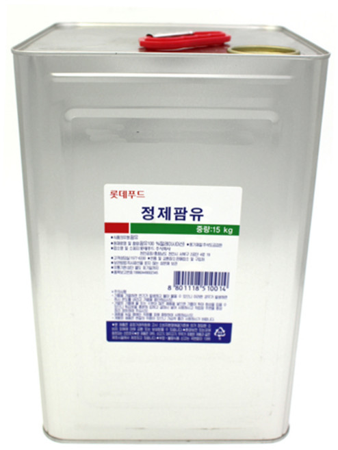 롯데푸드 정제 팜유 15kg, 1개